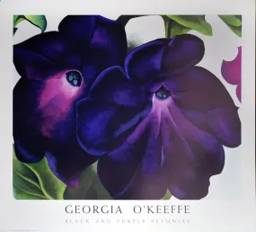 Black and Purple Petunias by Georgia O'Keeffe