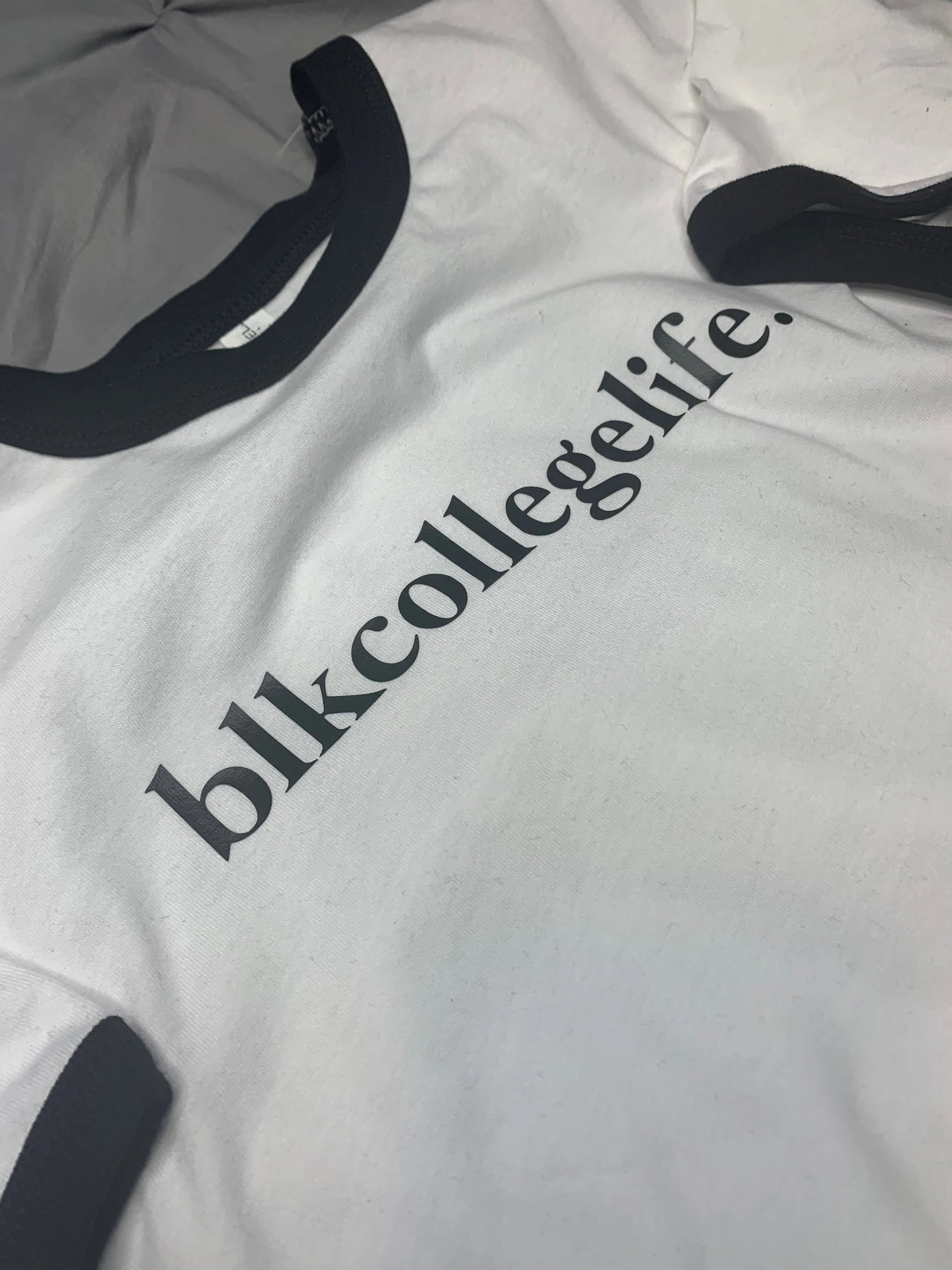 blkcollegelife. Ringer Tee