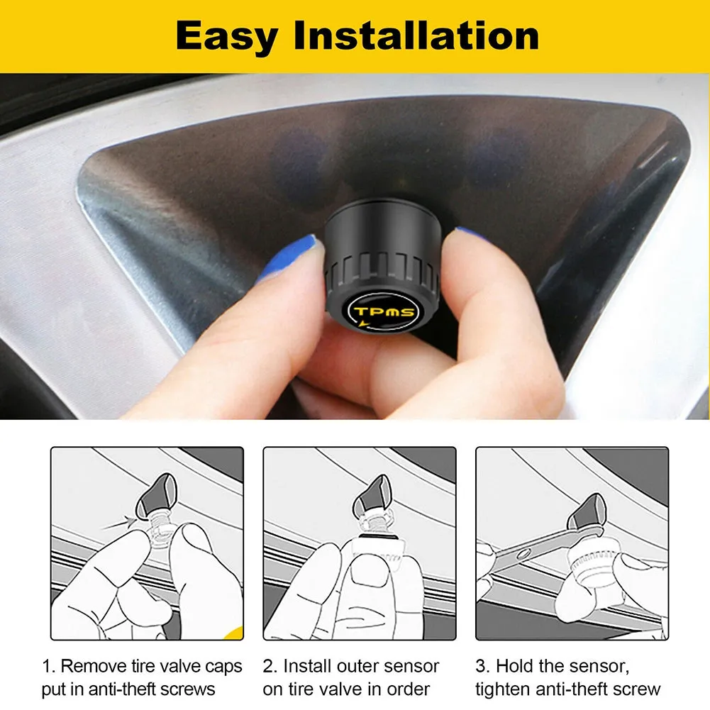 Bluetooth-compatible 5.0 Car  Tire  Pressure  Detector Wireless