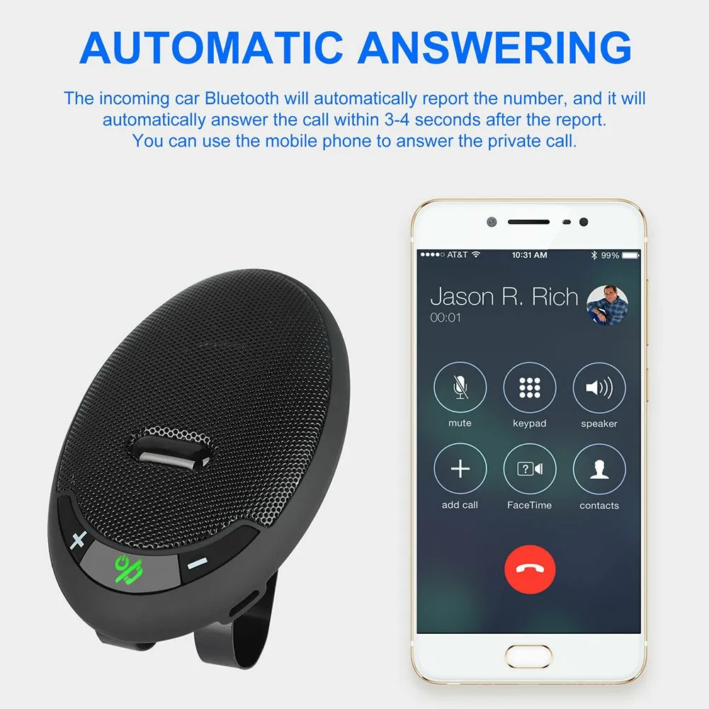 Bluetooth-compatible 5.0 edr System Sun Visor Installation Car