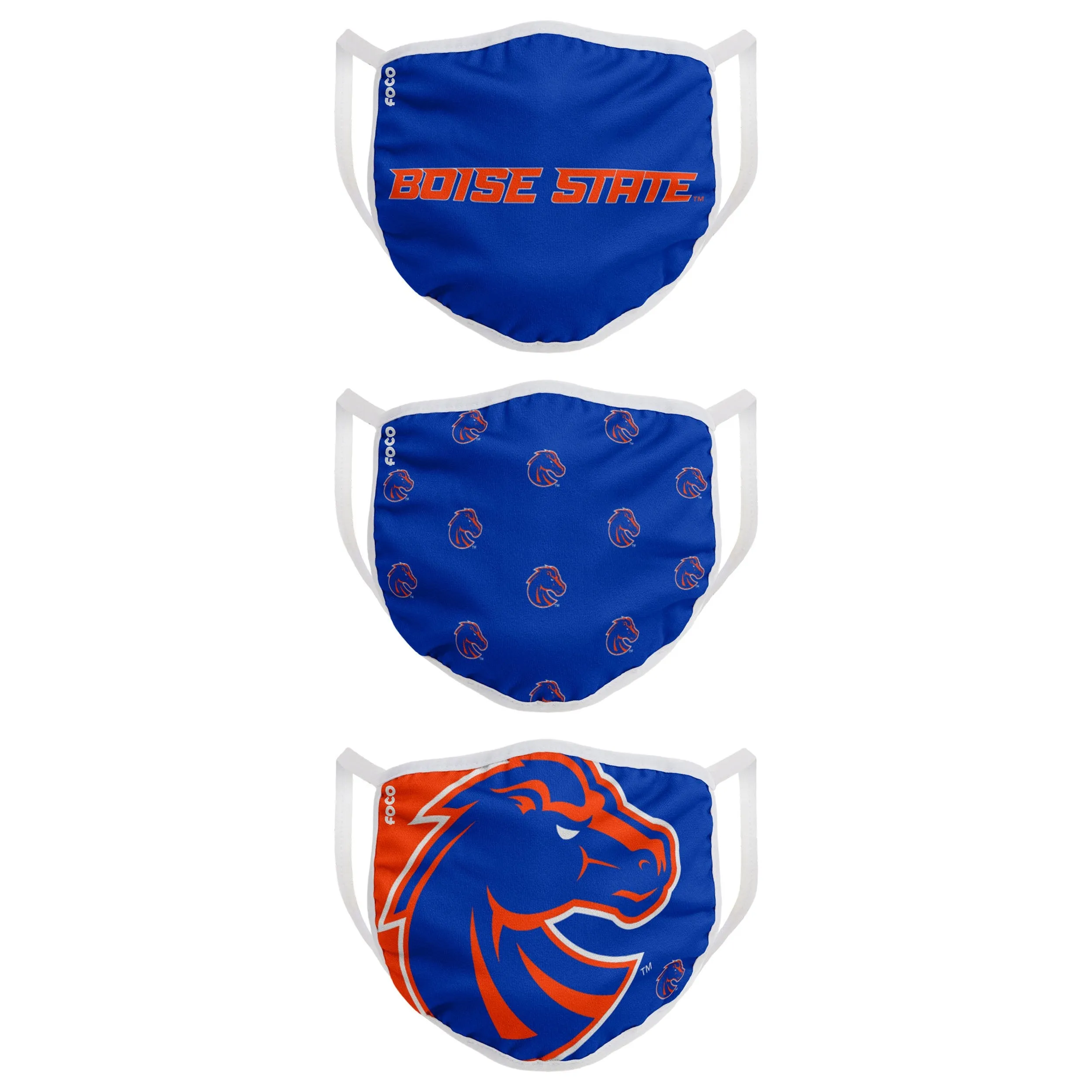 Boise State Broncos NCAA 3 Pack Face Cover