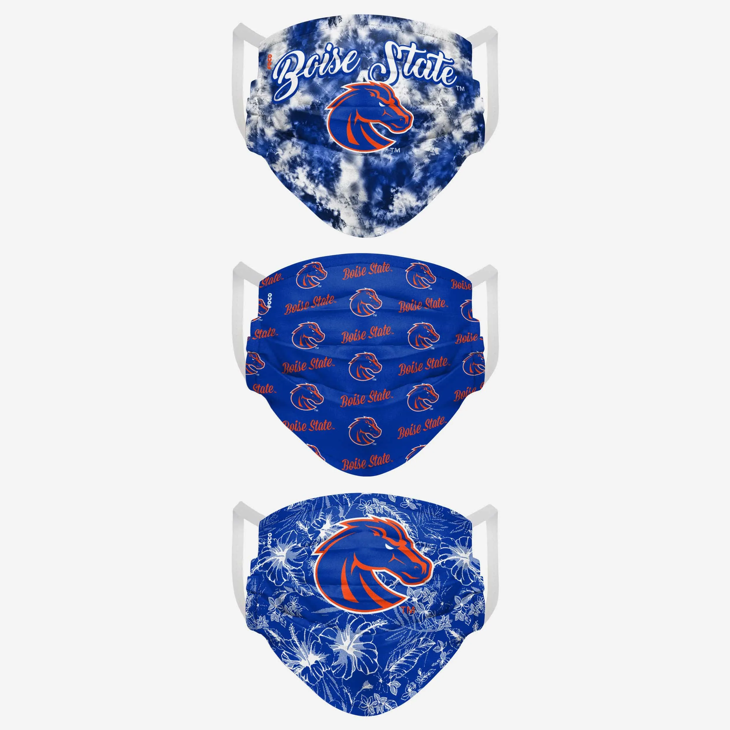 Boise State Broncos Womens Matchday 3 Pack Face Cover