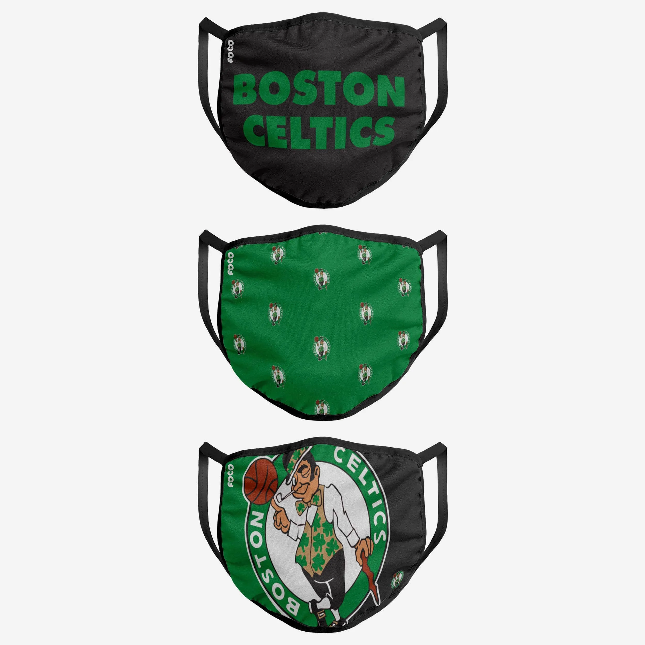 Boston Celtics 3 Pack Face Cover