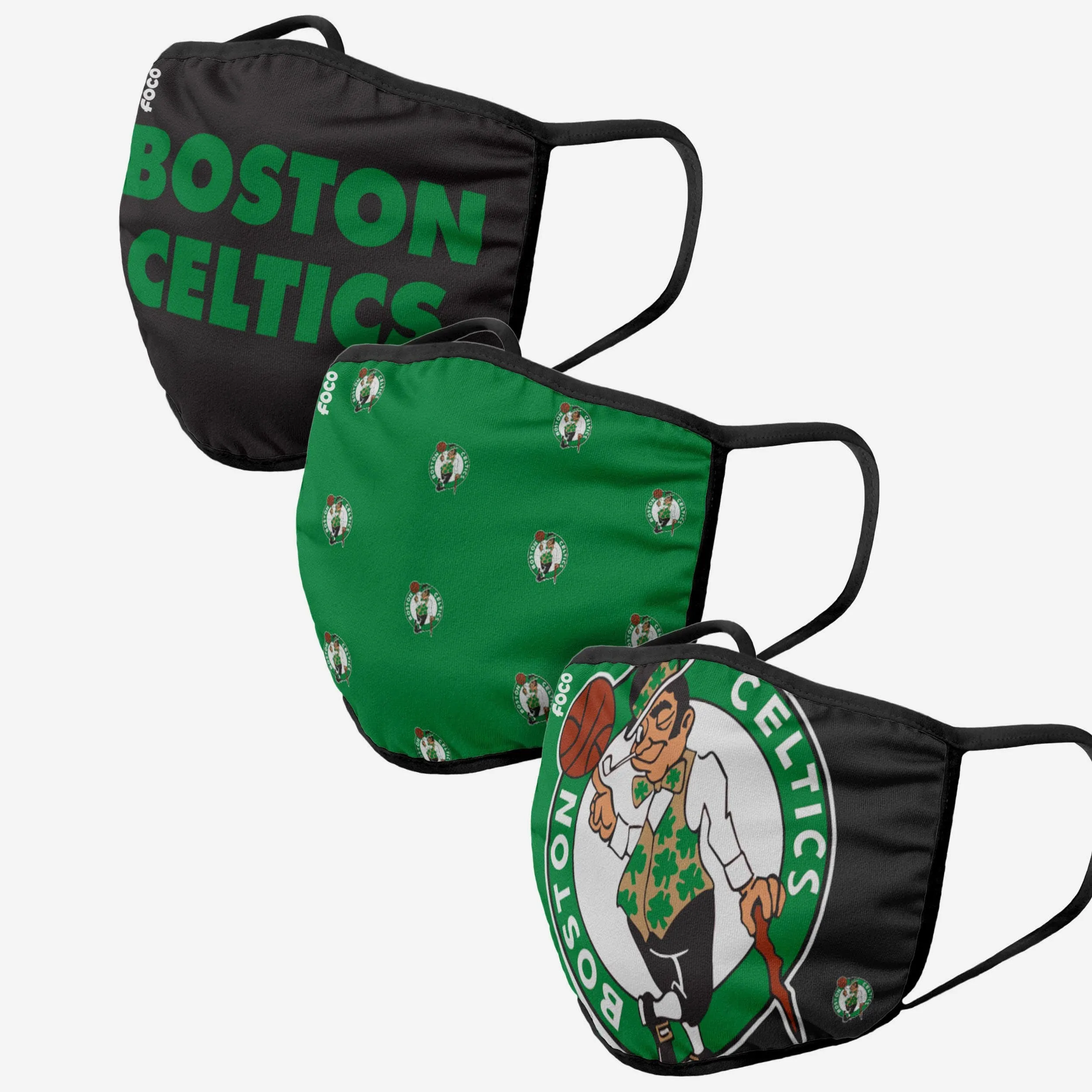 Boston Celtics 3 Pack Face Cover