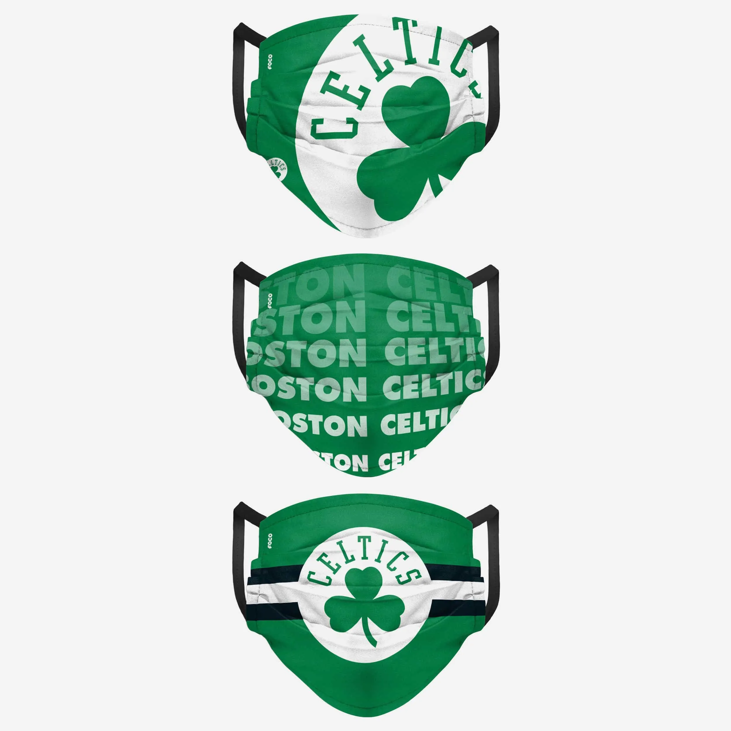 Boston Celtics Matchday 3 Pack Face Cover