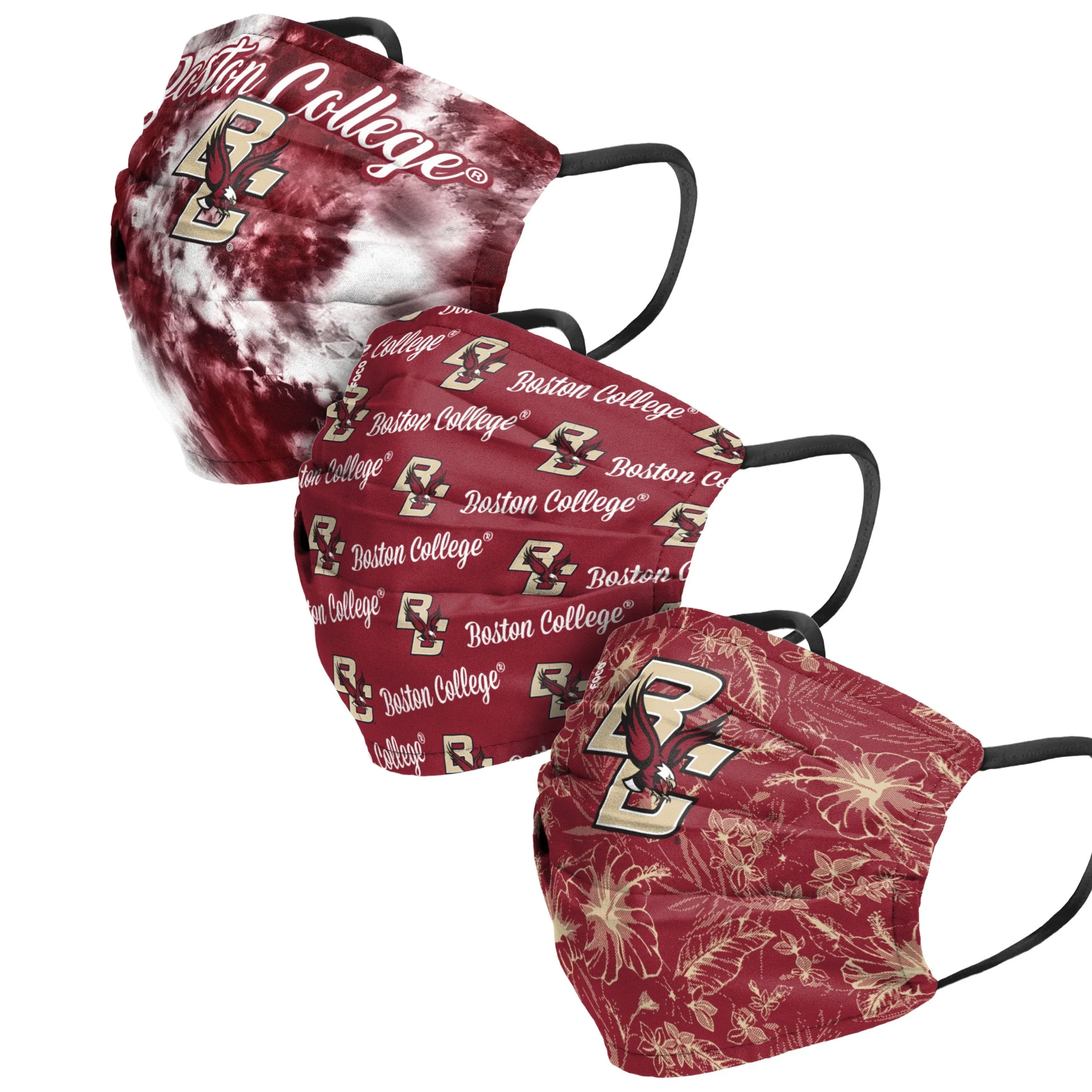 Boston College Eagles NCAA Womens Matchday 3 Pack Face Cover