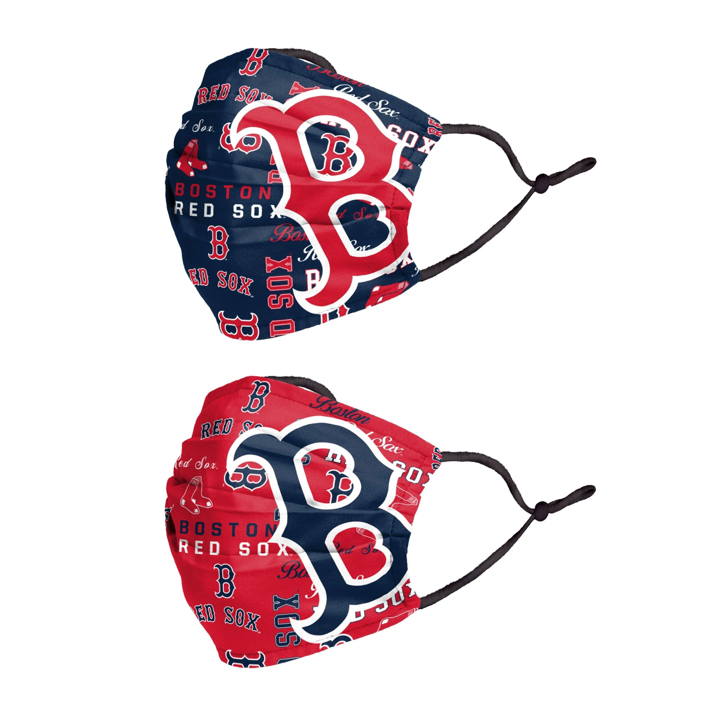 Boston Red Sox MLB Logo Rush Adjustable 2 Pack Face Cover