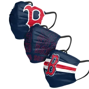 Boston Red Sox MLB Mens Matchday 3 Pack Face Cover