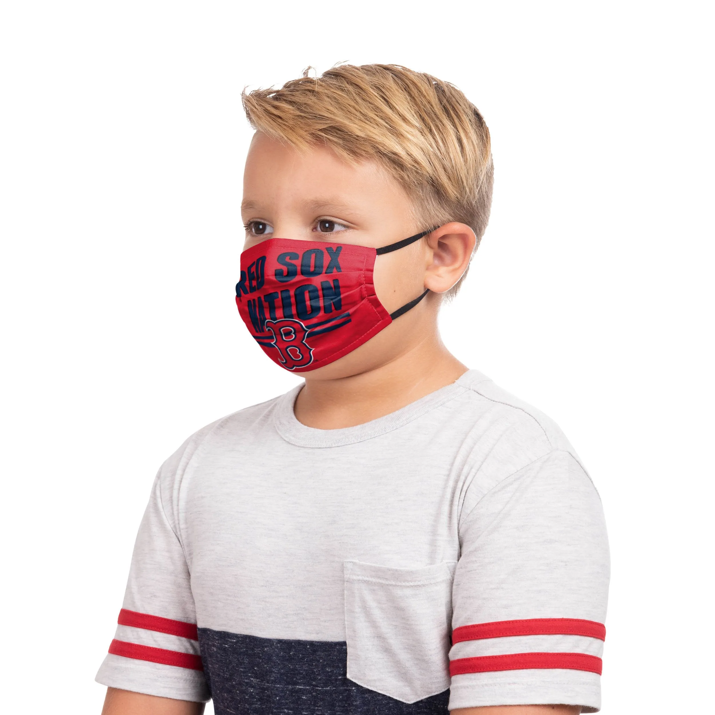 Boston Red Sox MLB Youth Rising Stars Adjustable 5 Pack Face Cover