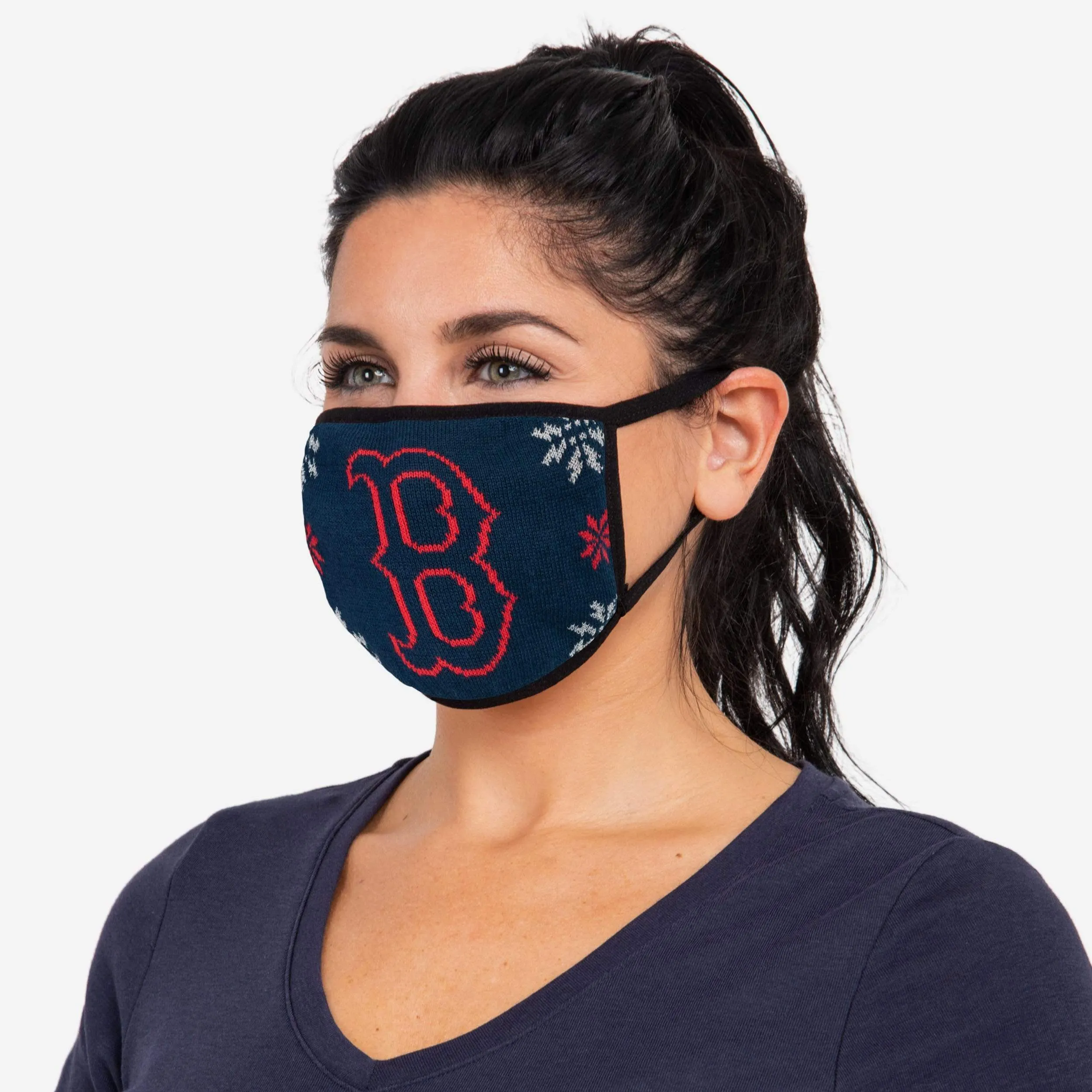 Boston Red Sox Womens Knit 2 Pack Face Cover