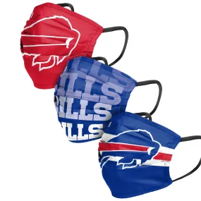 Buffalo Bills NFL Mens Matchday 3 Pack Face Cover