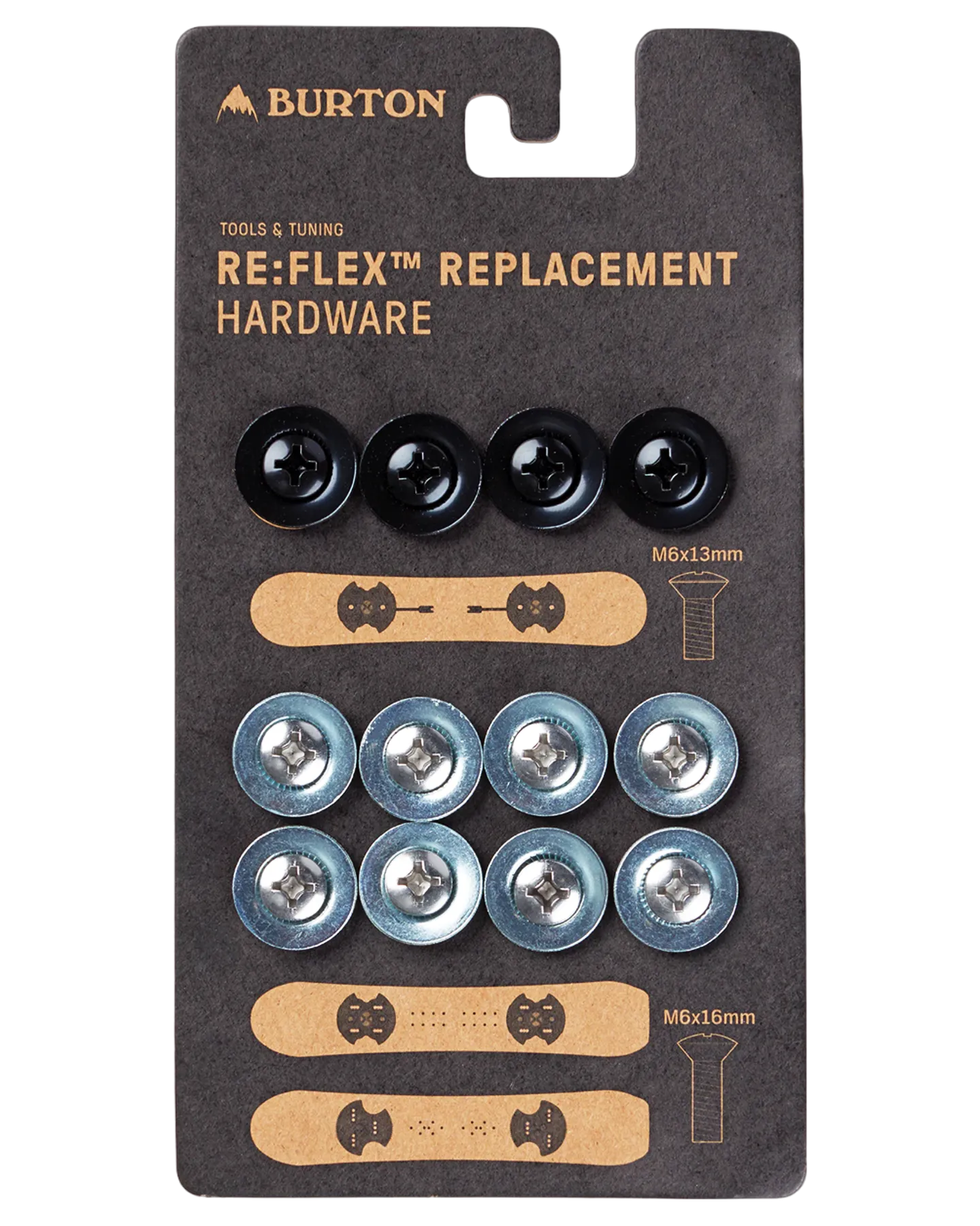 Burton Re:Flex Replacement Hardware - Silver
