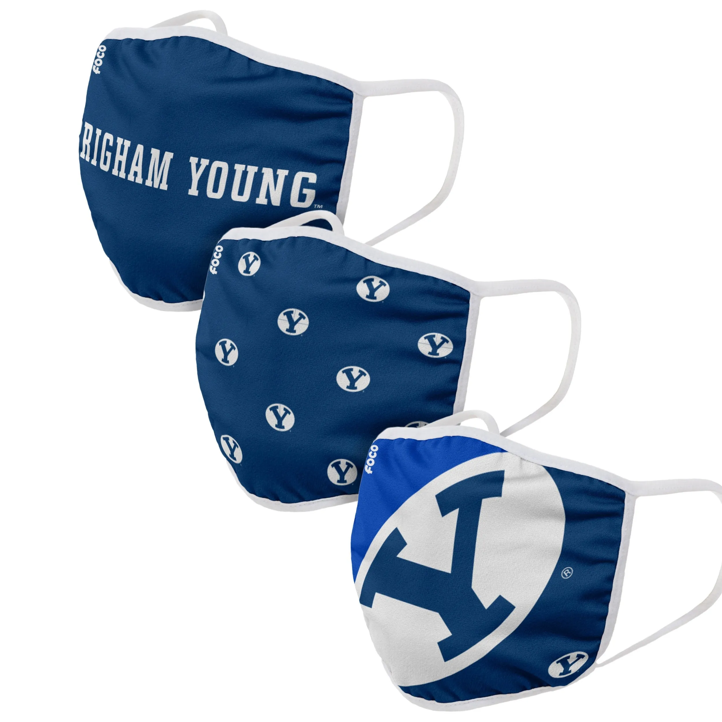 BYU Cougars NCAA 3 Pack Face Cover
