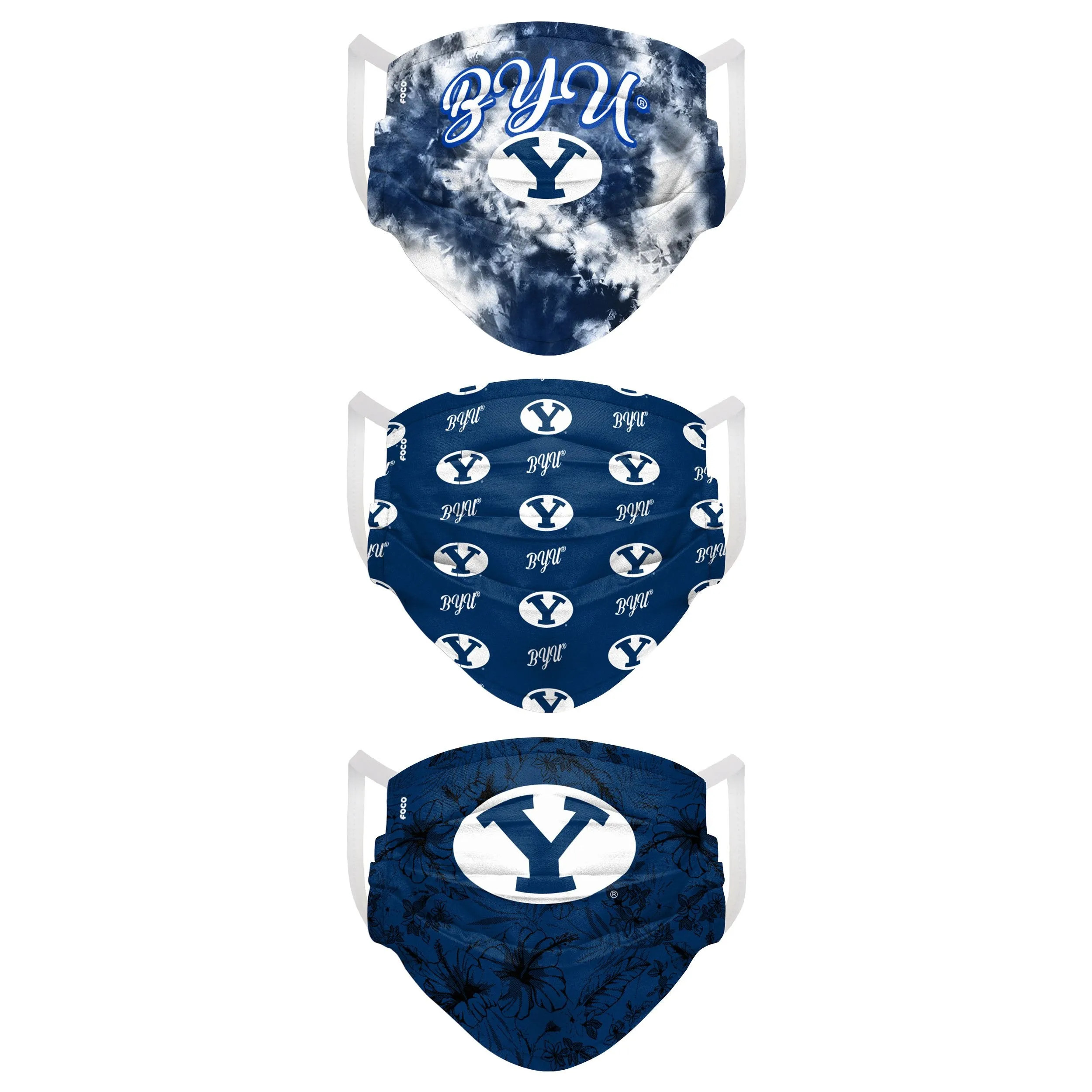 BYU Cougars NCAA Womens Matchday 3 Pack Face Cover