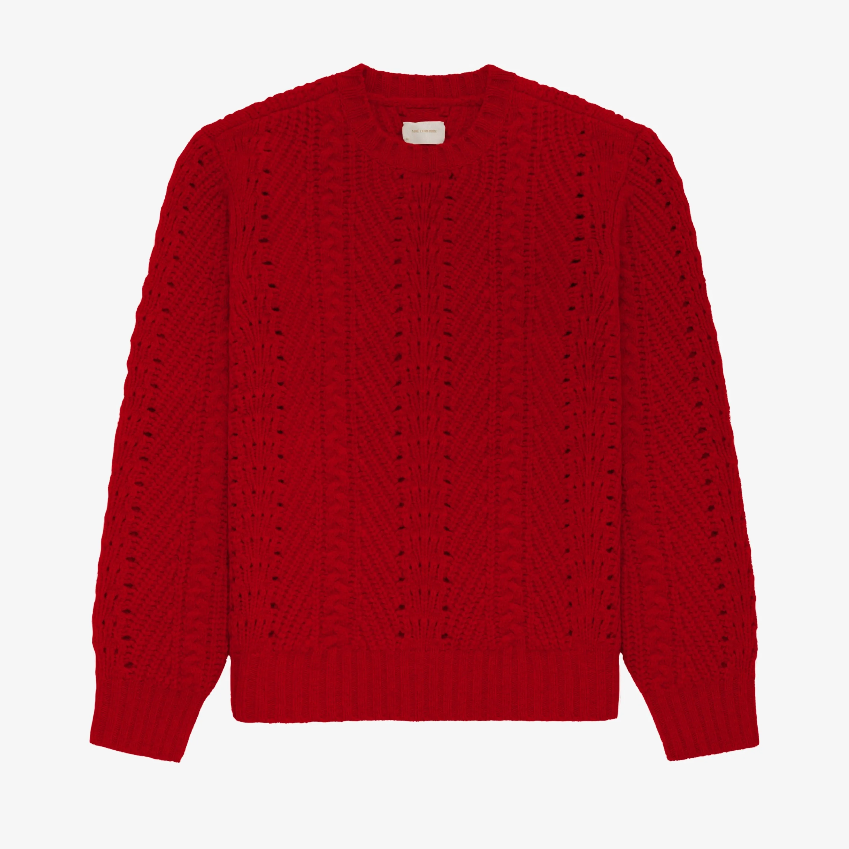 Cable Knit Crewneck Sweater