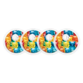 Candy Bears Sticker Designed for the FreeStyle Libre 3 Sensor