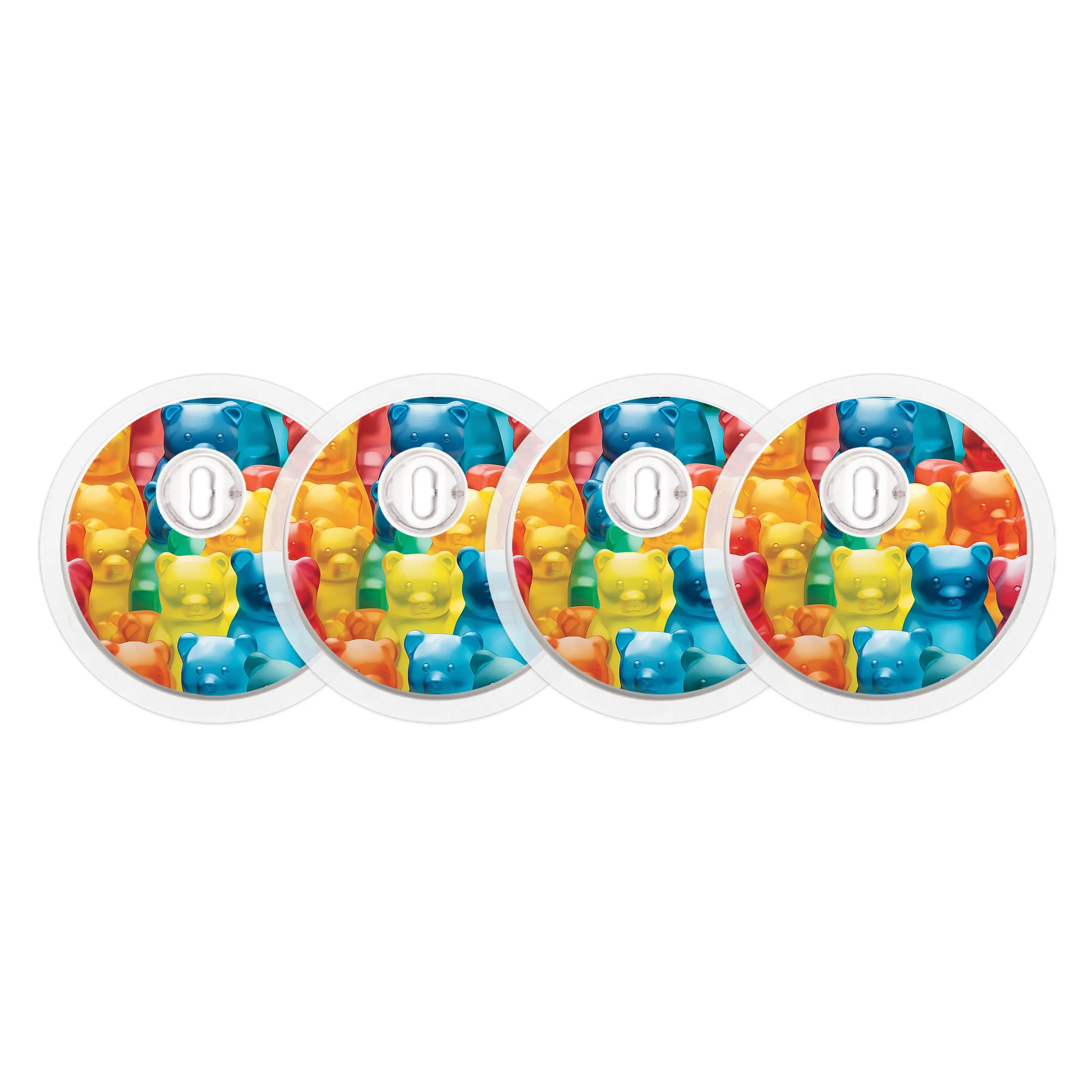 Candy Bears Sticker Designed for the FreeStyle Libre 3 Sensor