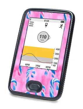 Candy Canes Sticker for DEXCOM G6 Touchscreen Receiver