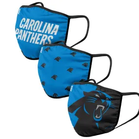 Carolina Panthers NFL 3 Pack Face Cover