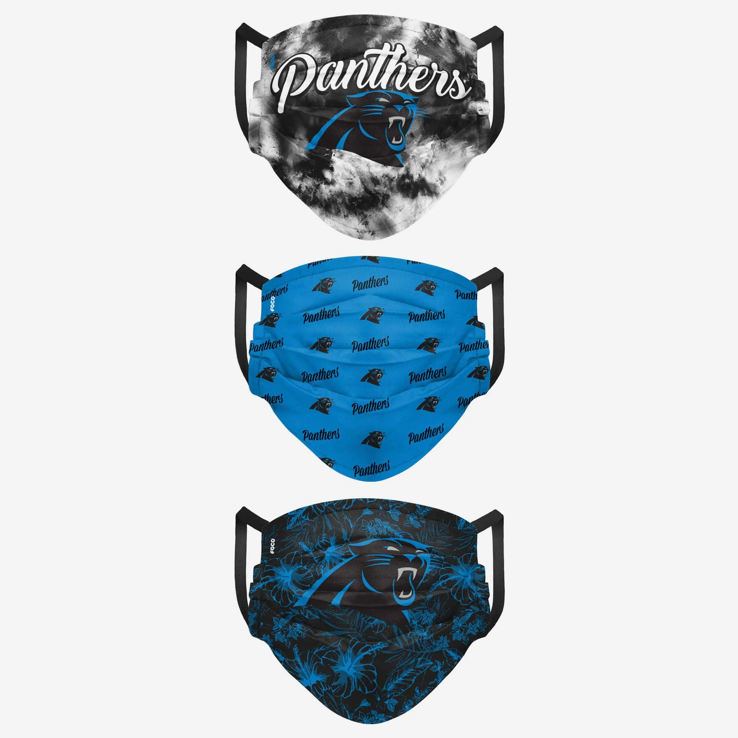 Carolina Panthers Womens Matchday 3 Pack Face Cover