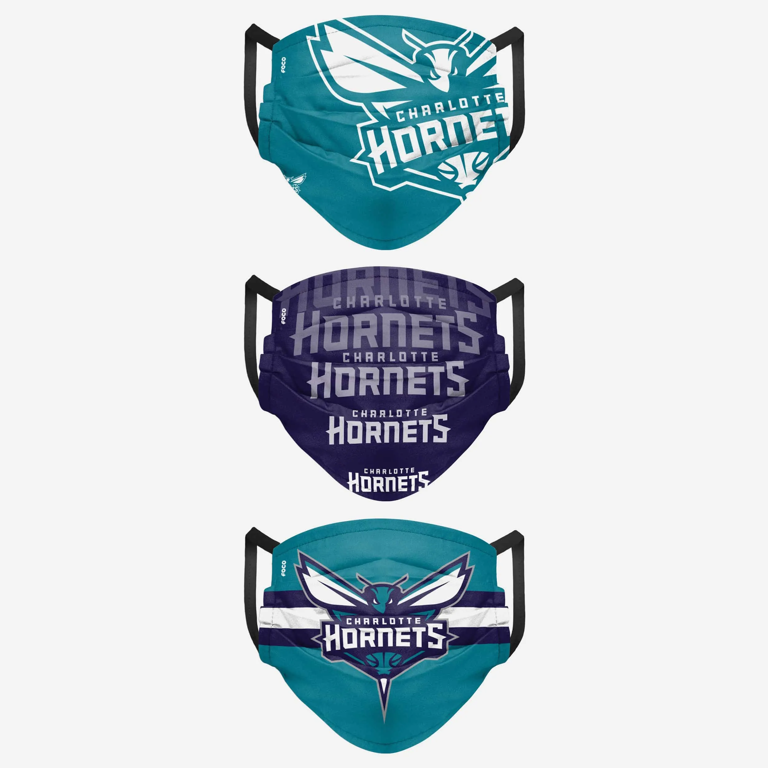 Charlotte Hornets Matchday 3 Pack Face Cover