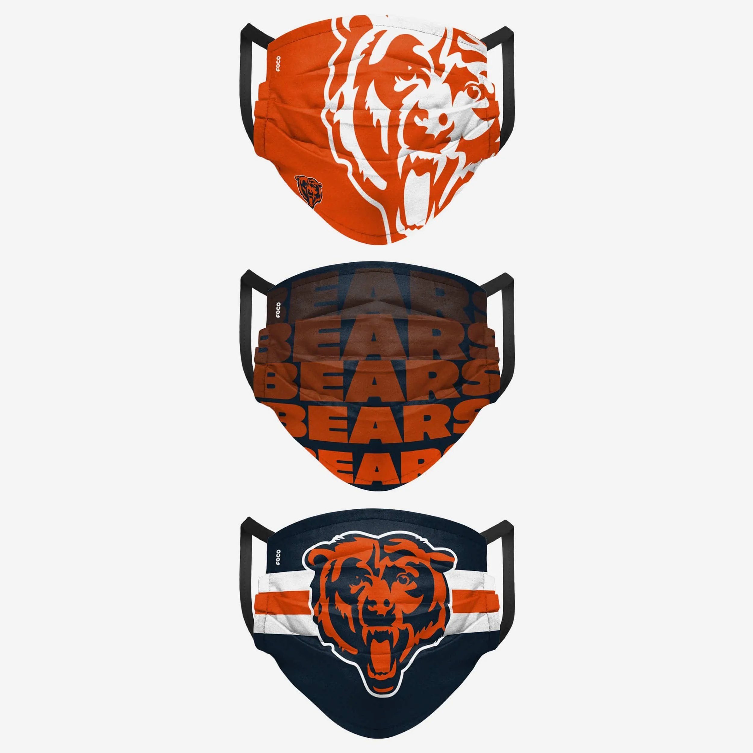 Chicago Bears Matchday 3 Pack Face Cover