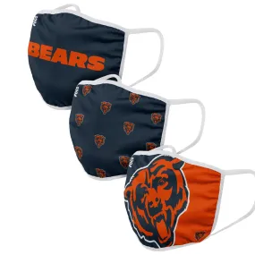 Chicago Bears NFL 3 Pack Face Cover