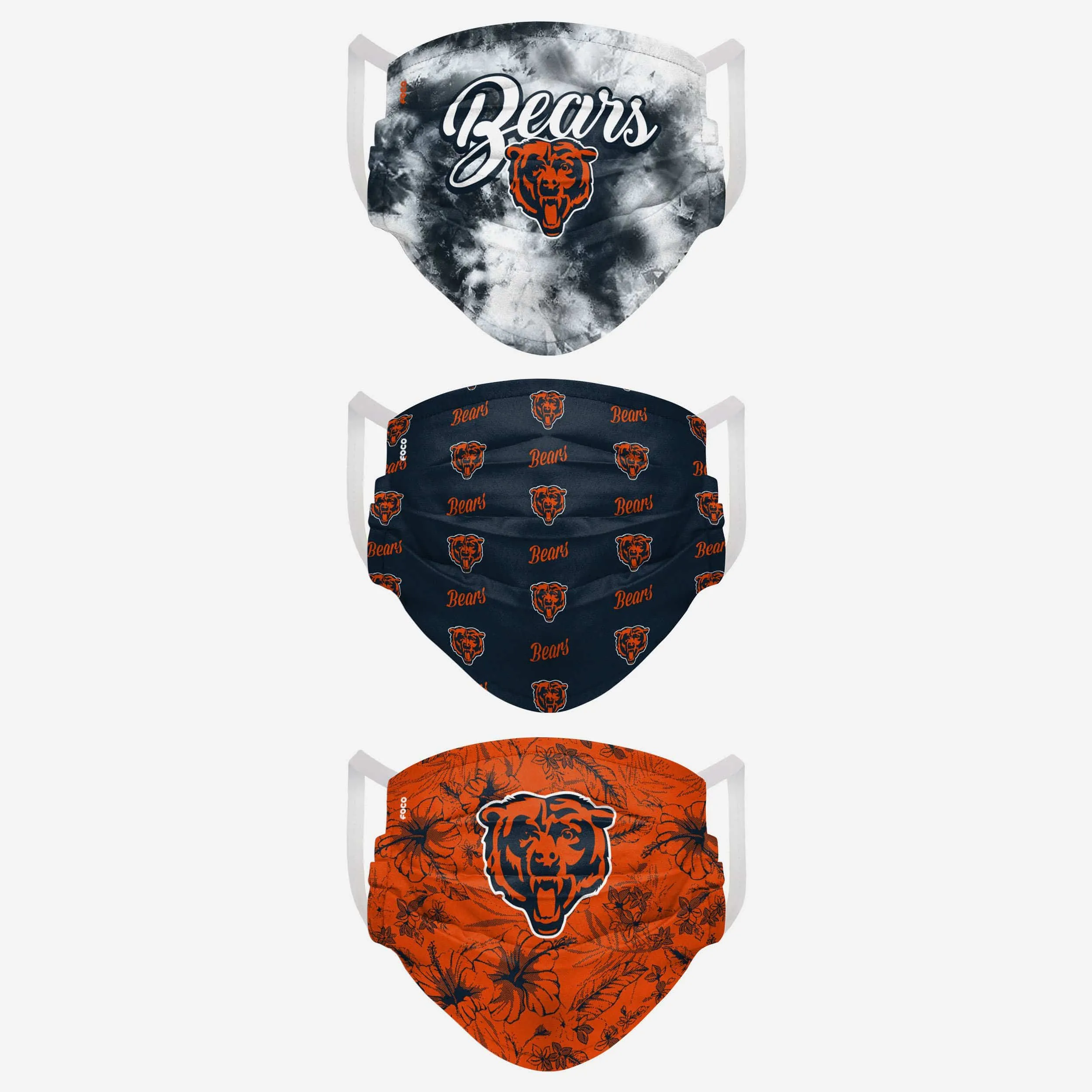 Chicago Bears Womens Matchday 3 Pack Face Cover