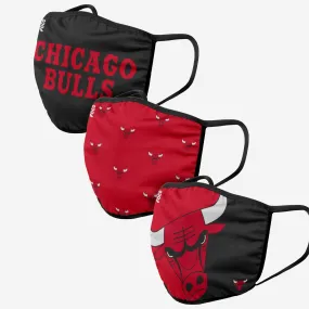Chicago Bulls 3 Pack Face Cover