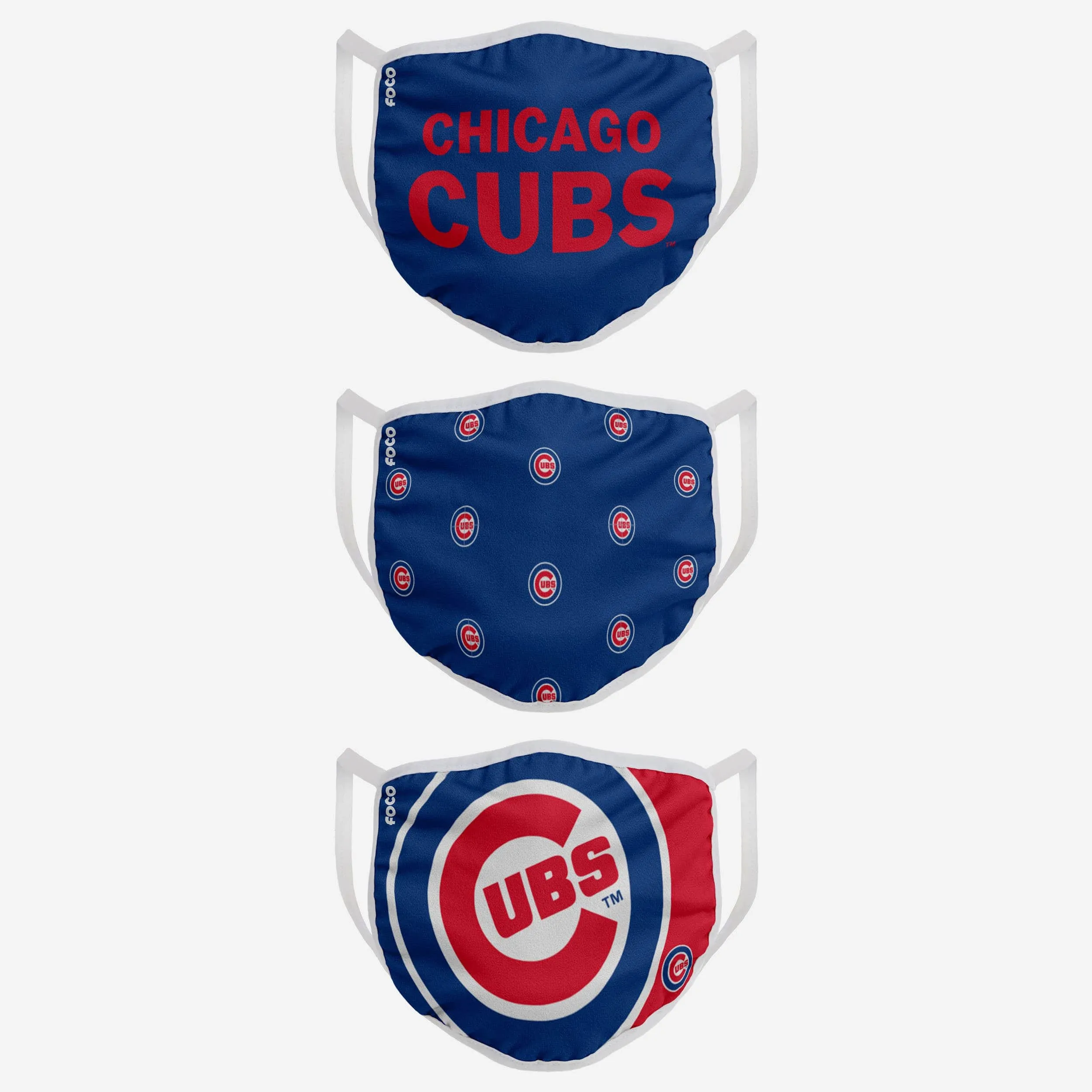 Chicago Cubs 3 Pack Face Cover