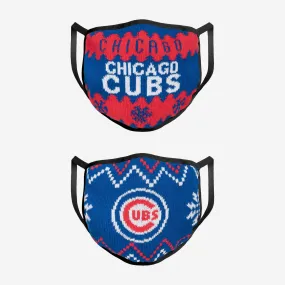 Chicago Cubs Knit 2 Pack Face Cover