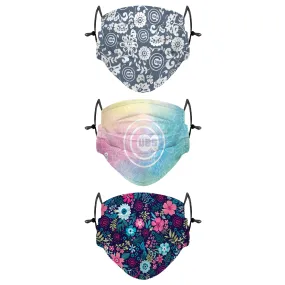 Chicago Cubs MLB Spring Flowers 3 Pack Face Cover