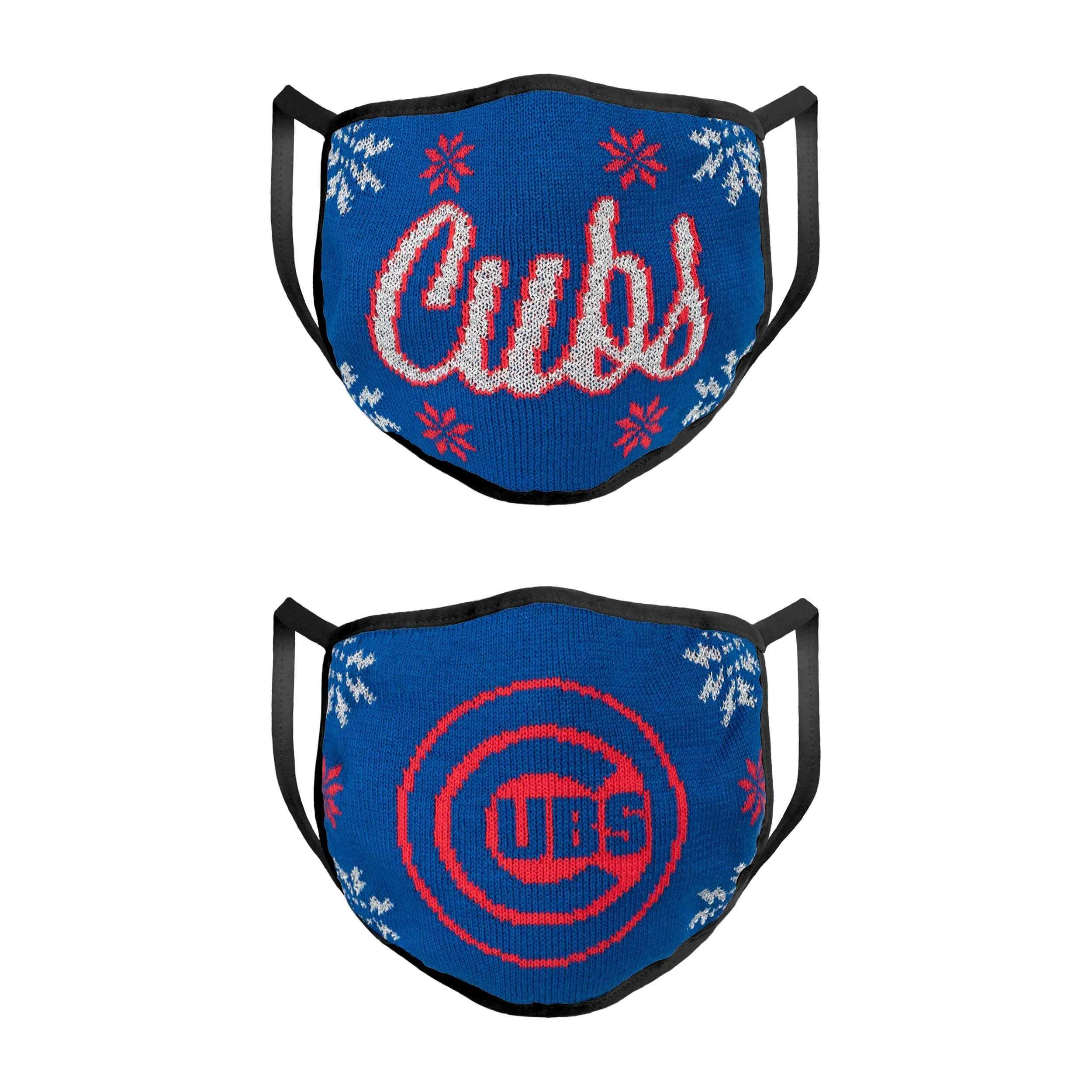 Chicago Cubs MLB Womens Knit 2 Pack Face Cover