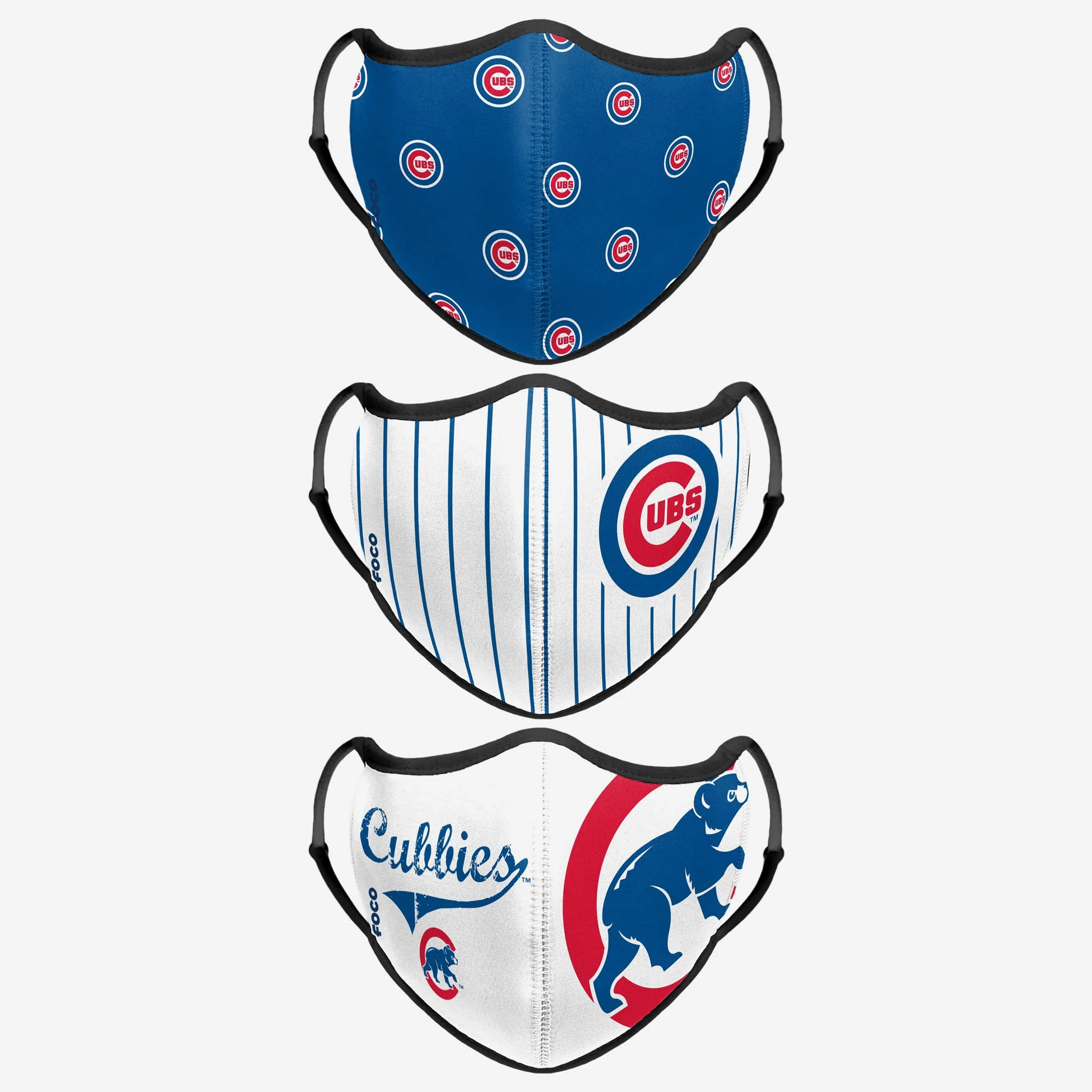 Chicago Cubs Thematic Sport 3 Pack Face Cover
