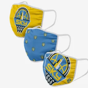 Chicago Sky 3 Pack Face Cover