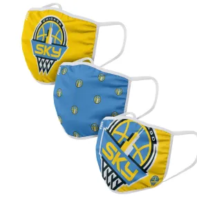 Chicago Sky WNBA 3 Pack Face Cover