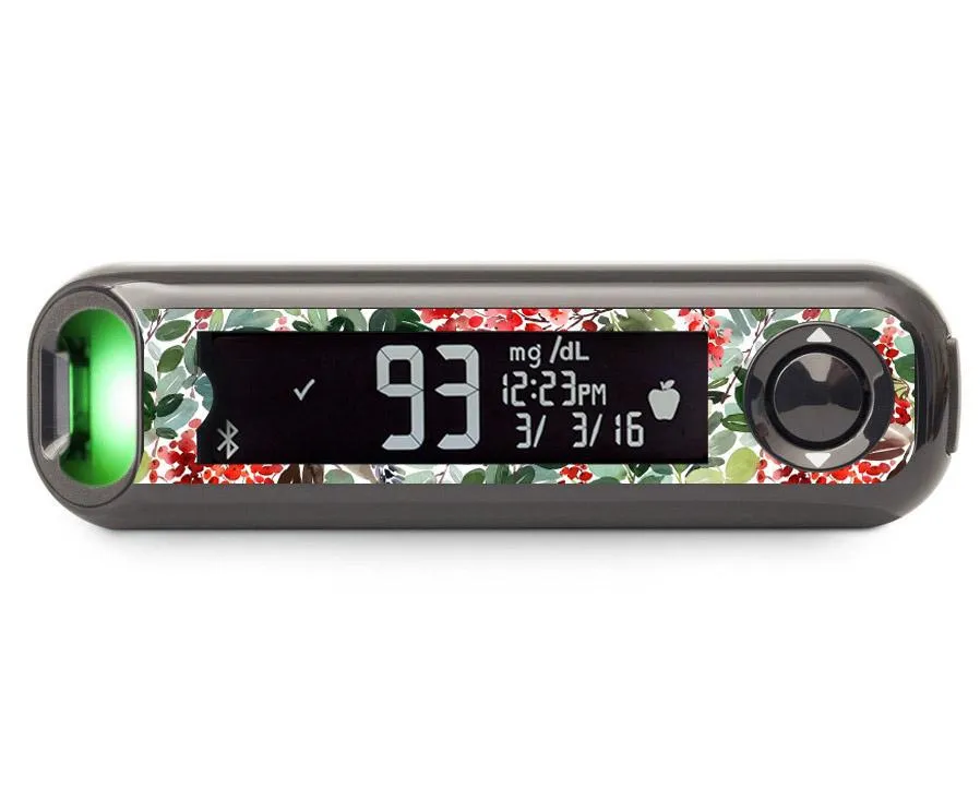 Christmas Berries for Bayer Contour© Next One Glucometer