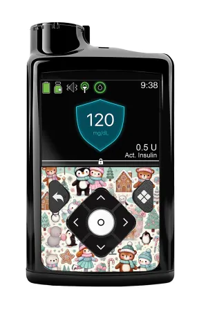 Christmas Scene Sticker for Medtronic MiniMed 770G & 780G