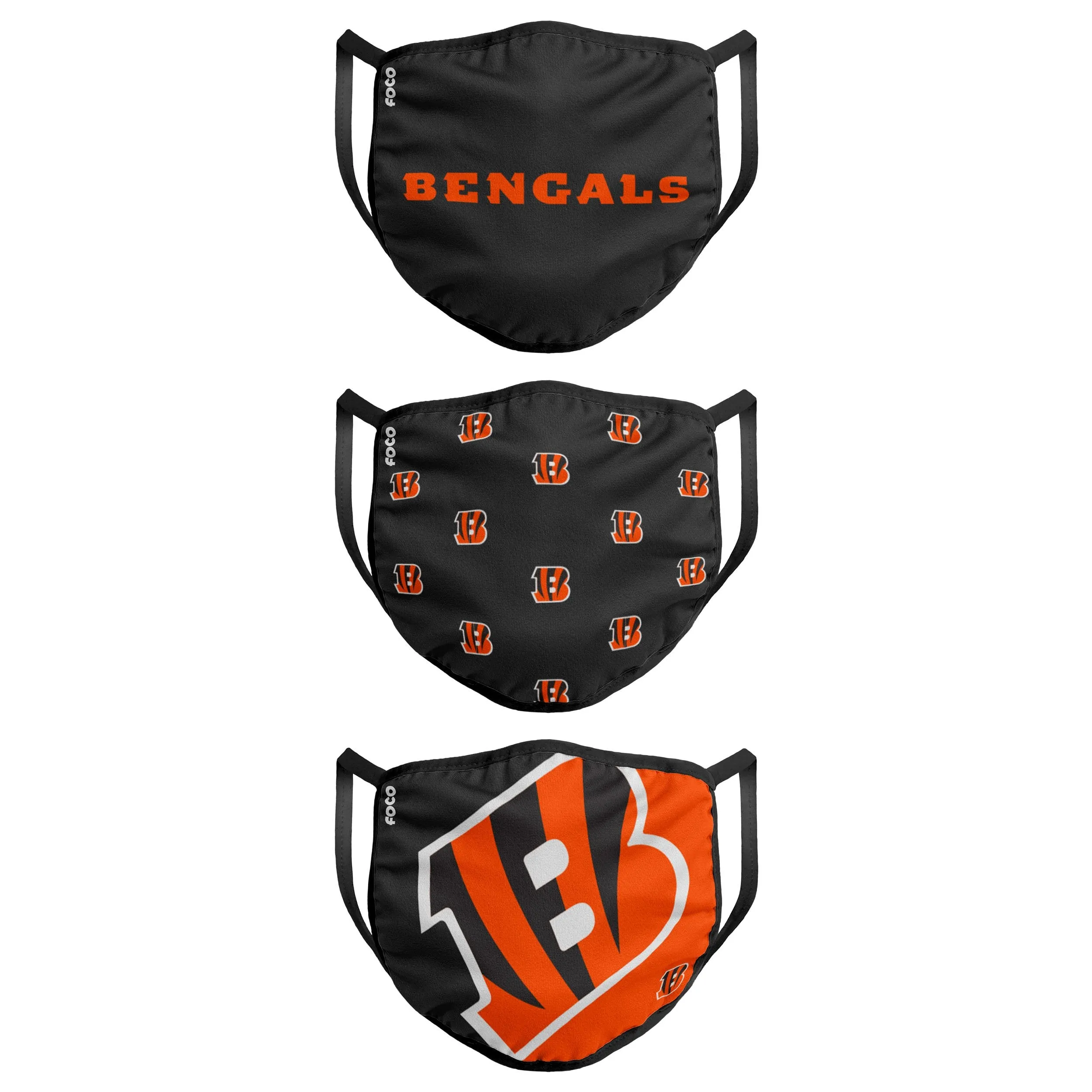 Cincinnati Bengals NFL 3 Pack Face Cover
