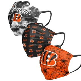 Cincinnati Bengals NFL Womens Matchday 3 Pack Face Cover