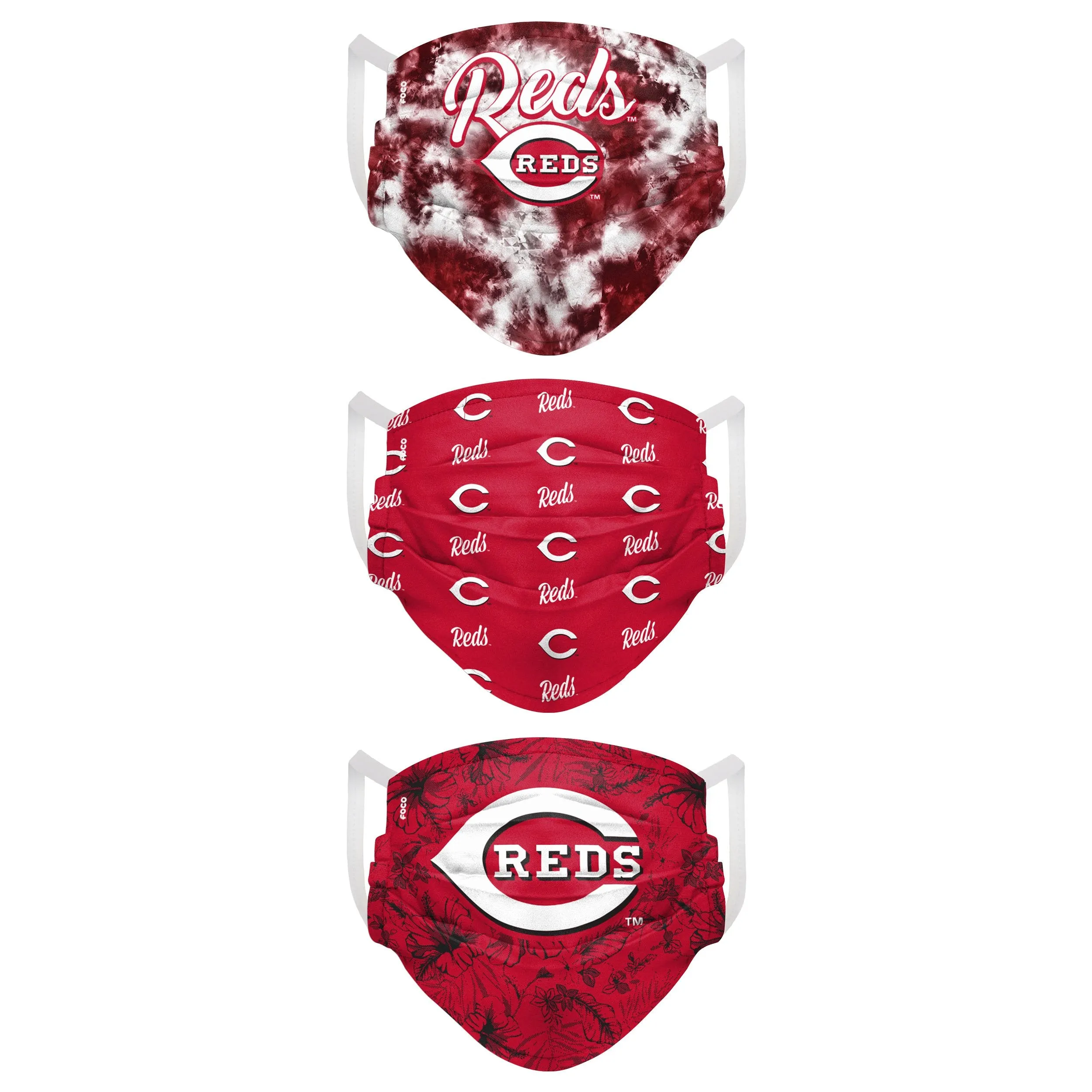 Cincinnati Reds MLB Womens Matchday 3 Pack Face Cover