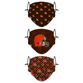 Cleveland Browns NFL Gameday Gardener 3 Pack Face Cover