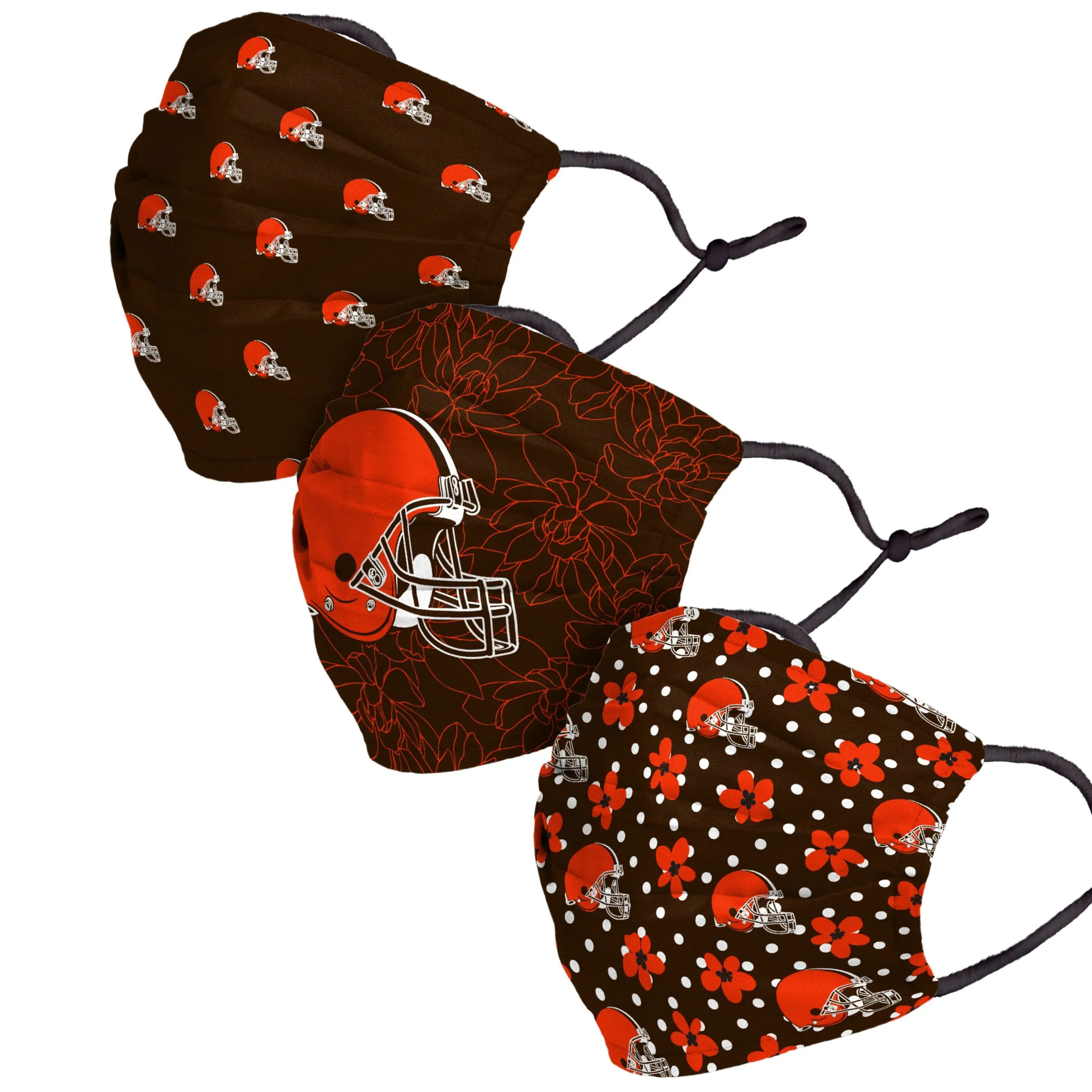 Cleveland Browns NFL Gameday Gardener 3 Pack Face Cover