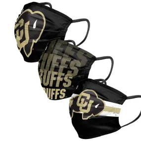 Colorado Buffaloes NCAA Mens Matchday 3 Pack Face Cover