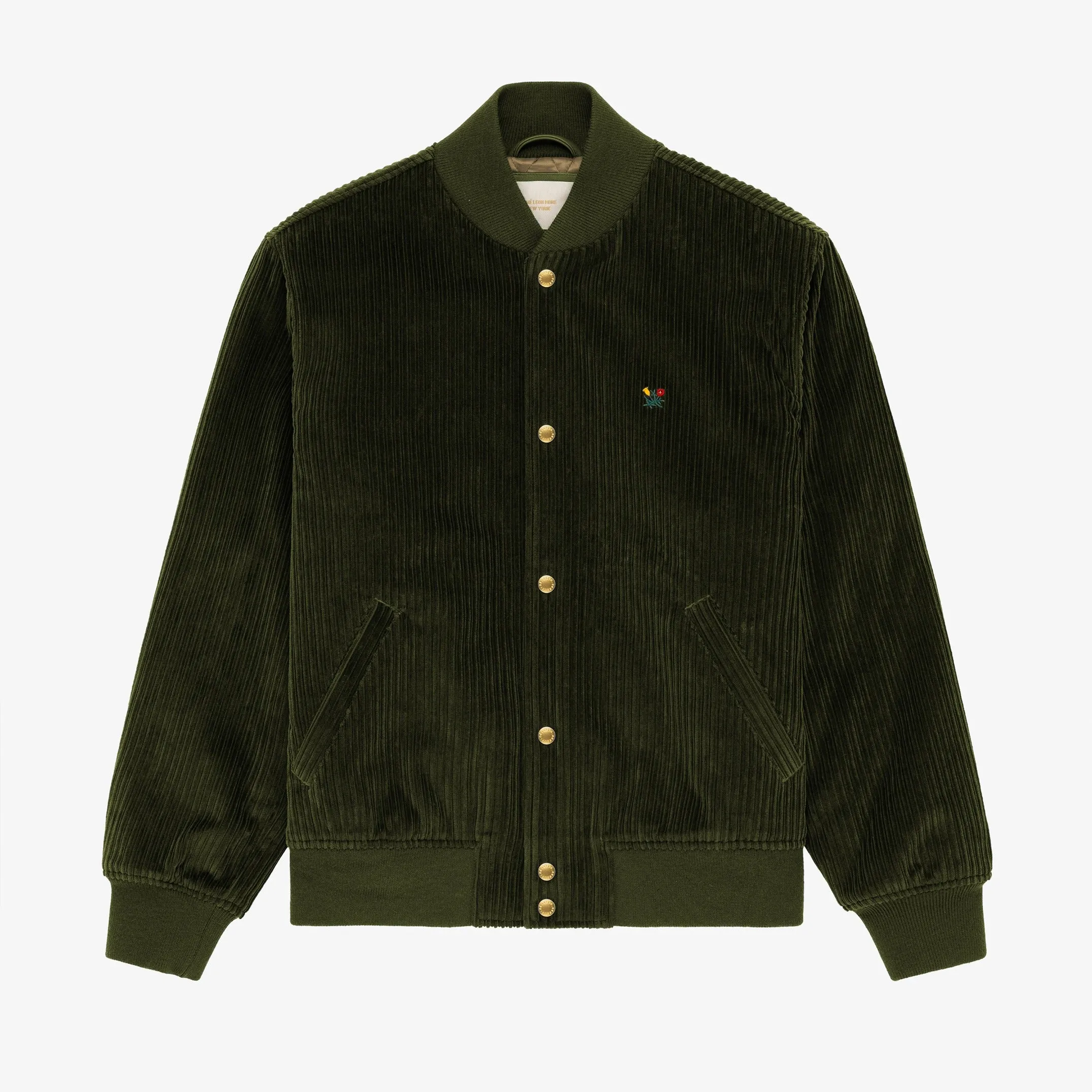 Corduroy Crest Varsity Jacket
