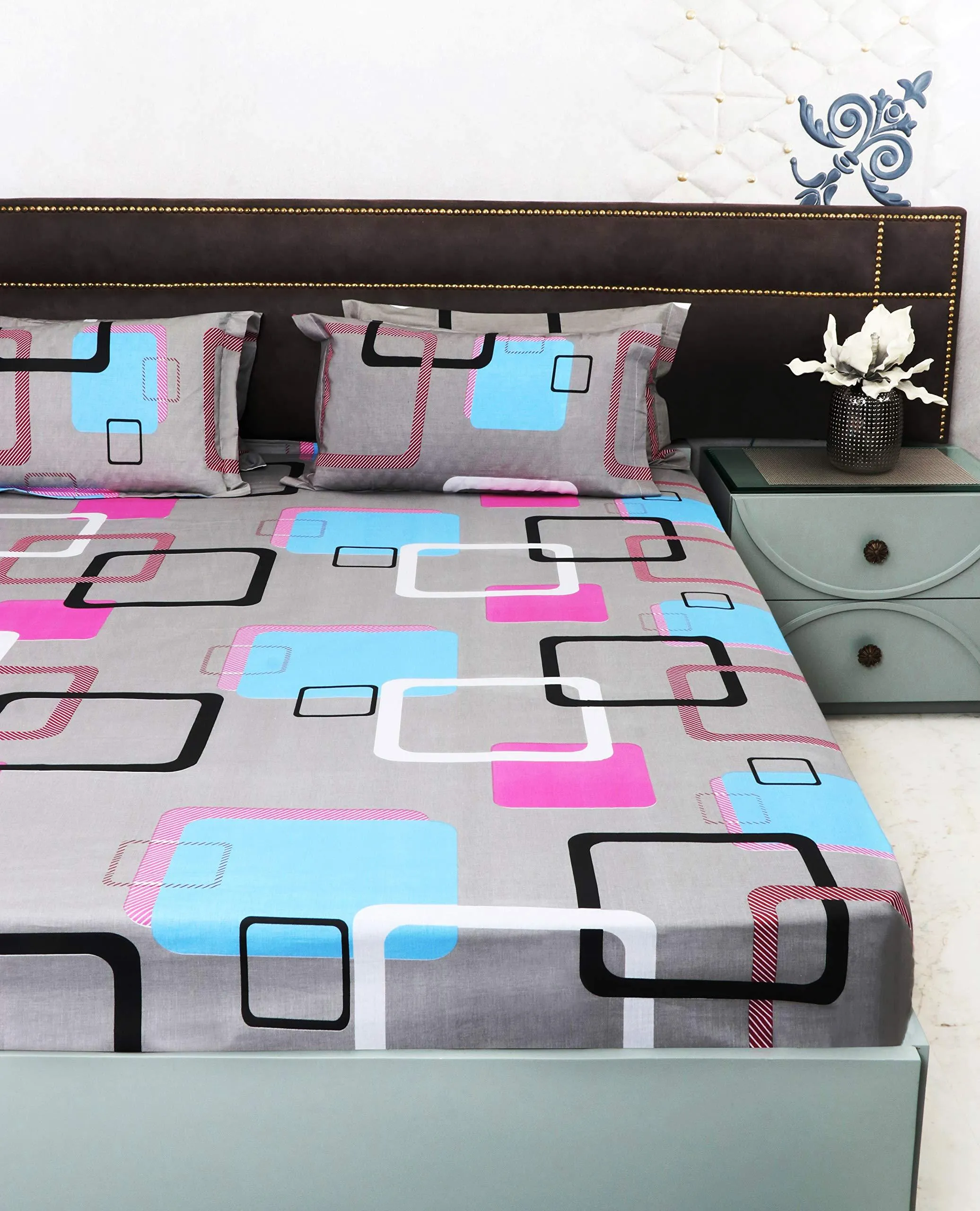 Cottington Lane Bed Sheet for Double Bed with 2 Pillow Cover