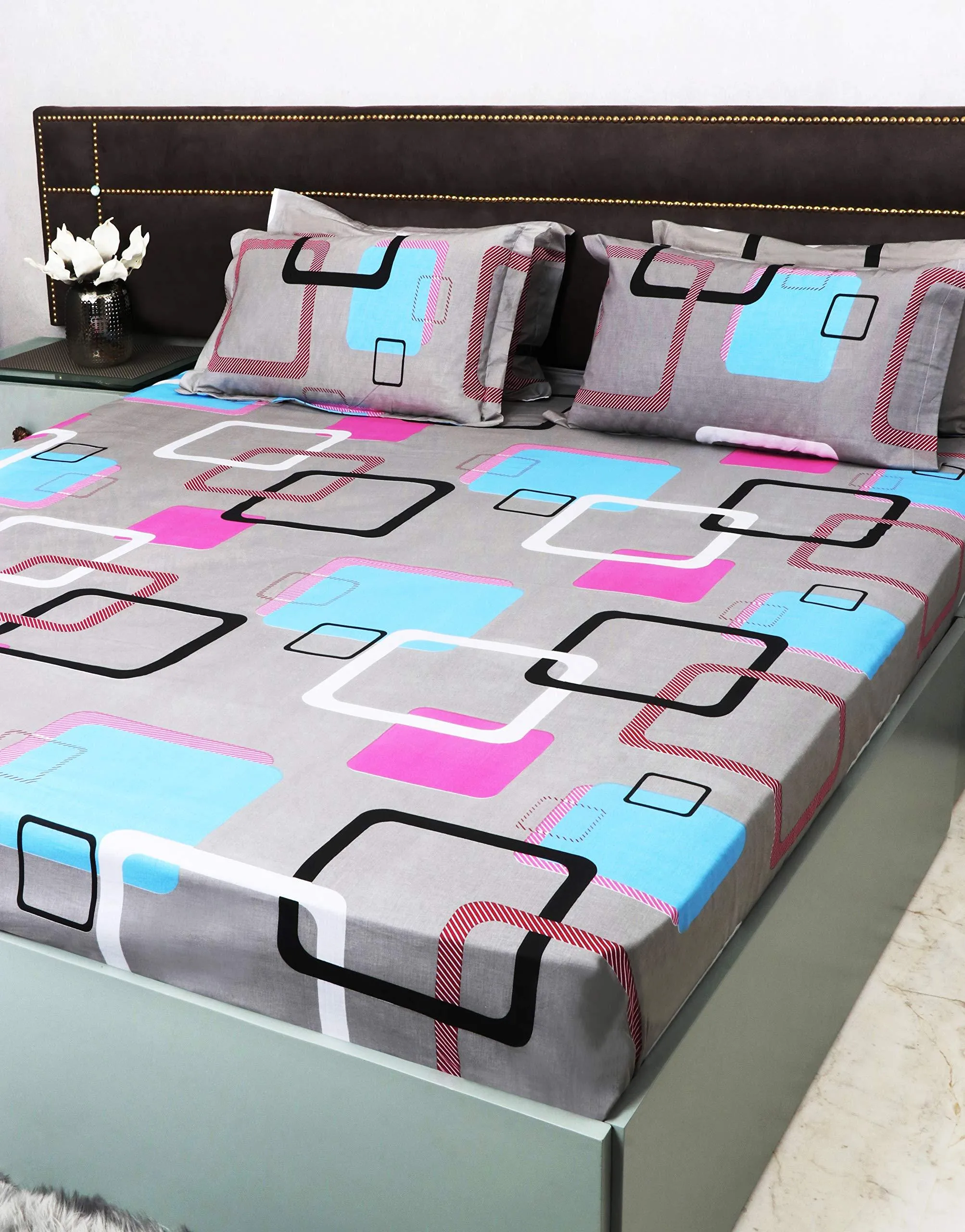 Cottington Lane Bed Sheet for Double Bed with 2 Pillow Cover