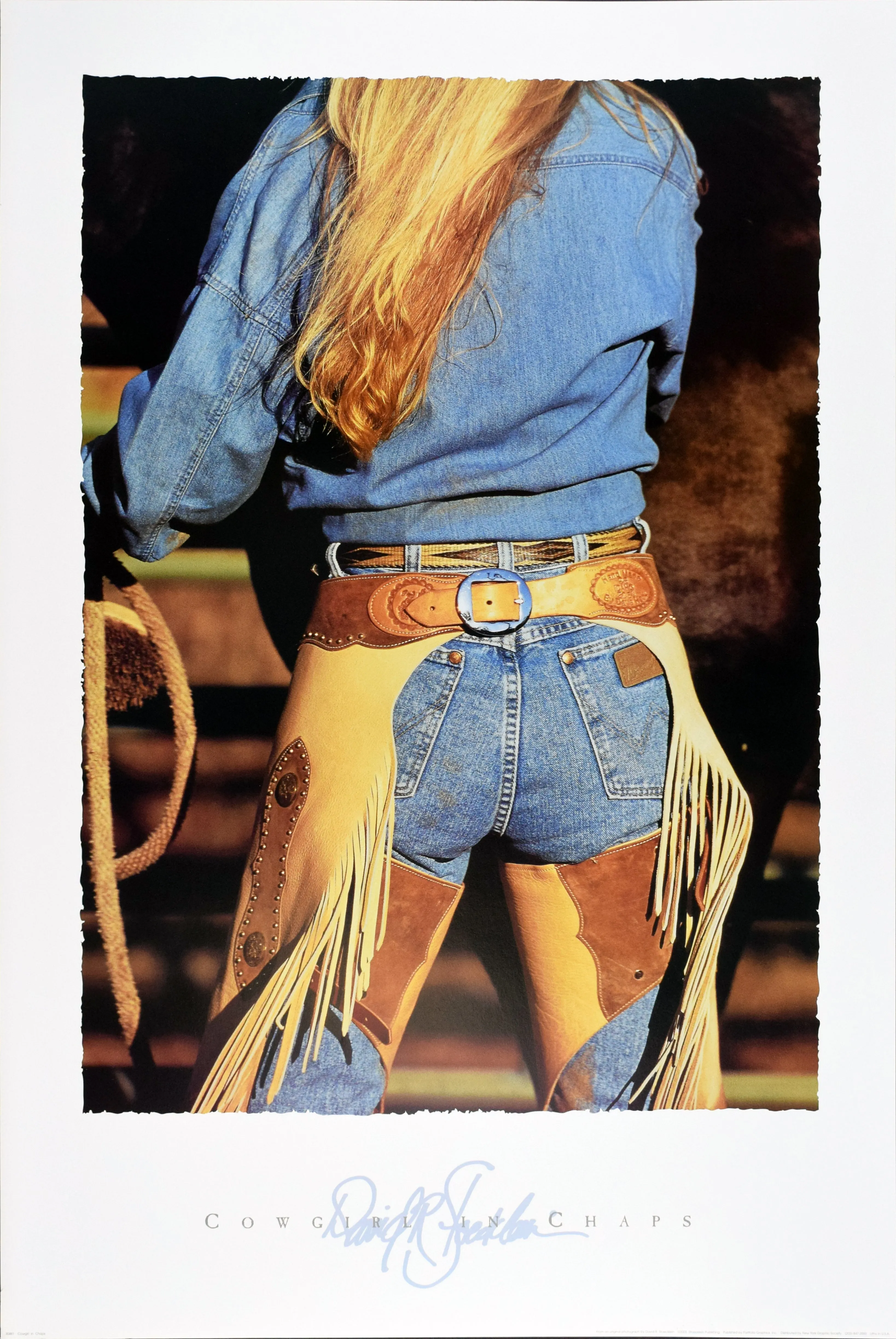 Cowgirl in Chaps by David R. Stoecklein