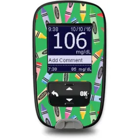 Crayons Sticker for the Accu-Chek Guide Glucometer