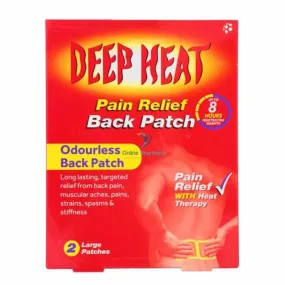 Deep Heat Pain Relief Back Patch - 2 Pack